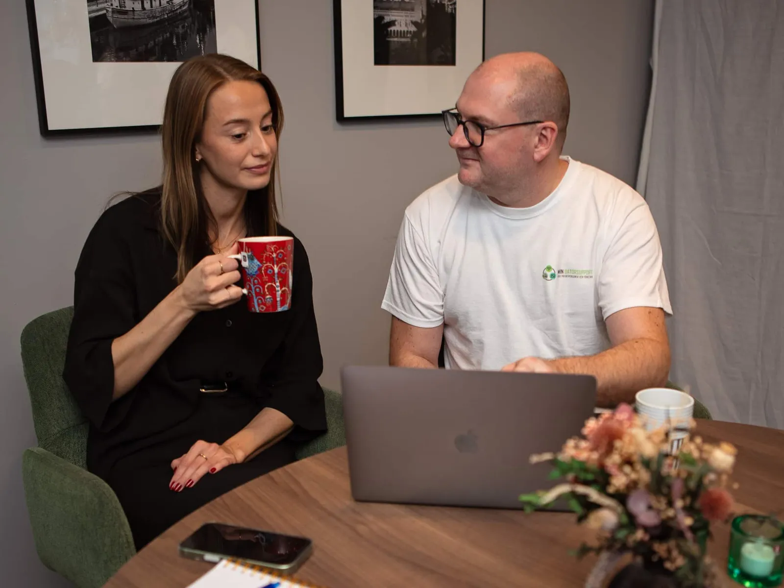 Tekniker från Min Datorsupport på hembesök i Stockholm